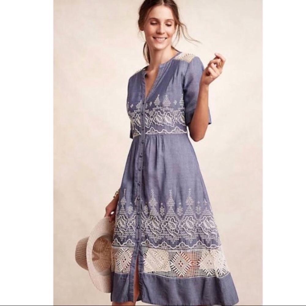 Anthropologie Mouilenette Soeurs Dress